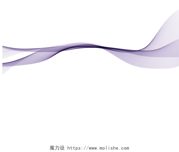 紫色动感线条不规则水波纹素材